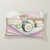 箸による寿司の組み合わせプレート アクセントクッション (裏面)