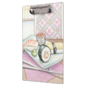 箸による寿司の組み合わせプレート クリップボード (左)