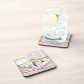 箸による寿司の組み合わせプレート コースター (右側)