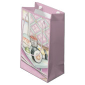 箸による寿司の組み合わせプレート スモールペーパーバッグ (裏面アングル)