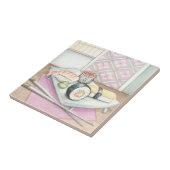 箸による寿司の組み合わせプレート タイル (側面)