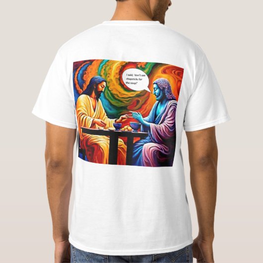 箸のスープ Tシャツ (裏面)