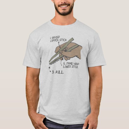 箸の忍者 Tシャツ (正面)