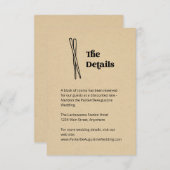 箸結婚情報詳細 エンクロージャーカード (正面/裏面)