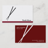 箸置き（赤いバリエーション） 名刺 (正面/裏面)