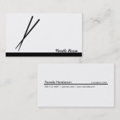 箸 名刺 (正面/裏面)