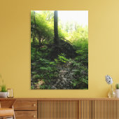 節のある木の基部 キャンバスプリント (インサイチュ (リビング))