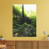 節のある木の基部 キャンバスプリント (インサイチュ (リビング))