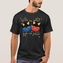 節分おに 赤鬼と青鬼 Tシャツ