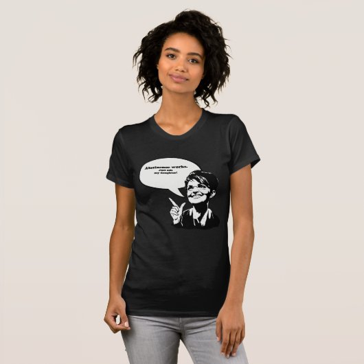 節制の仕事は、ちょうど私の娘に尋ねます Tシャツ (正面フル)