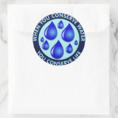 節水する時は命を守る ラウンドシール (バッグ)