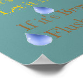 節水する ポスター (角)