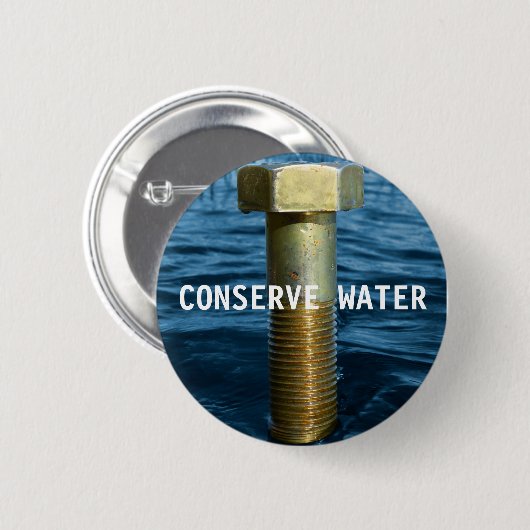 節水バッジ 缶バッジ (正面&裏面)