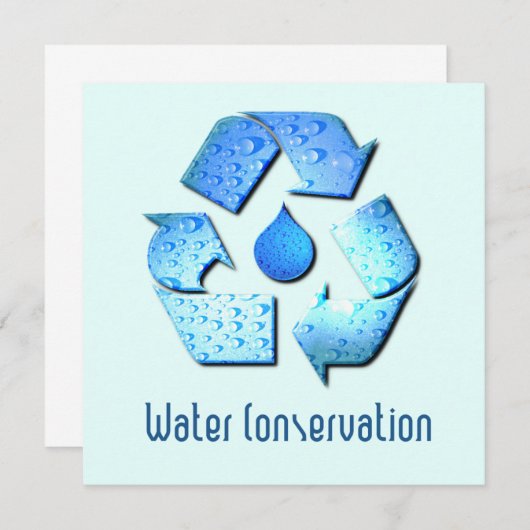 節水招待状 招待状 (正面/裏面)