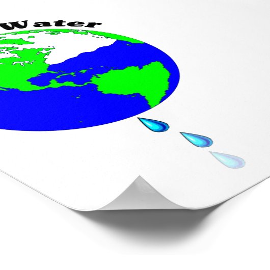 節水 ポスター (角)