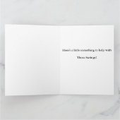 節約を続けよう。イギリスの戦時ポスターの再版。 カード (内部)