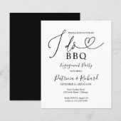 節約プロポーズパーティーのお知らせ BBQ (正面/裏面)