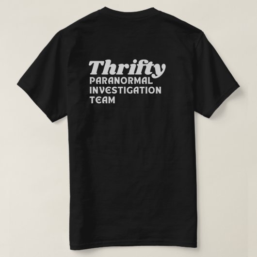 節約的超常捜査チームTシャツ Tシャツ (デザイン裏面)