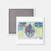 節約 – 一度に1滴 マグネット (正面/裏面)