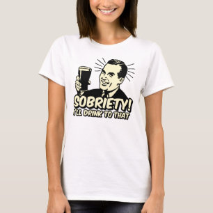 節酒Iはそれに飲みます Tシャツ