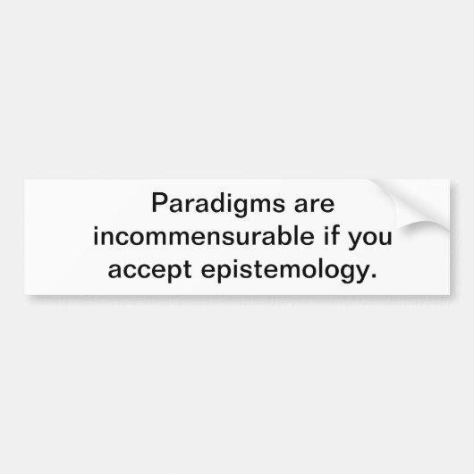 範例のステッカー バンパーステッカー (正面)