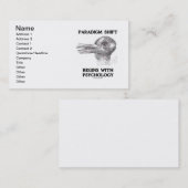 範例の転位は心理学(錯覚)から始まります 名刺 (正面/裏面)