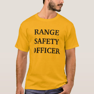 範囲の安全係将校 Tシャツ