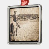 範囲の家 メタルオーナメント (左)