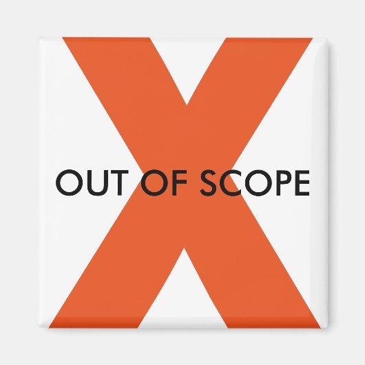 範囲外マグネット マグネット (正面)