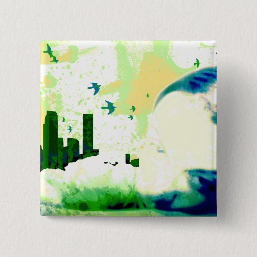 範囲外。 缶バッジ (正面)