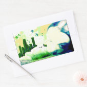 範囲外。 長方形シール (封筒)