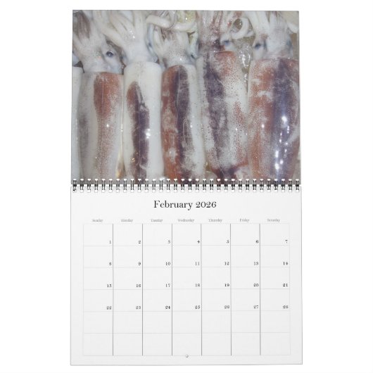 築地2025 カレンダー (2月 2026)