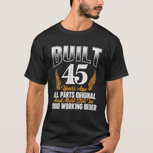 築45年前45誕生日45歳 Tシャツ (正面)