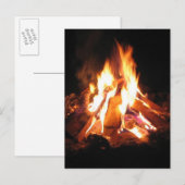 篝火のパーティーの糖菓のBonneの火 インビテーションポストカード (正面/裏面)