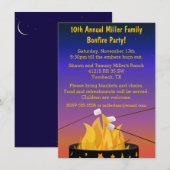 篝火の屋外の収集 招待状 (正面/裏面)