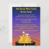 篝火の屋外の収集 招待状 (正面)