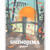 篠島旅行ポスターマップ シール (正面)