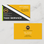 簡シンプル潔明るいプロフェッショナルタクシー 名刺 (正面/裏面)
