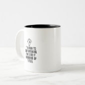 簡単からやめ喫煙 ツートーンマグカップ (正面左)