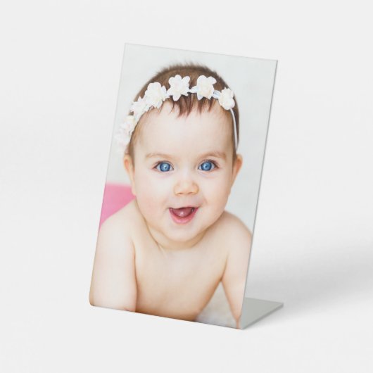 簡単からデザインへ自分のカスタムパーソナライズされた 台座サイン (正面)