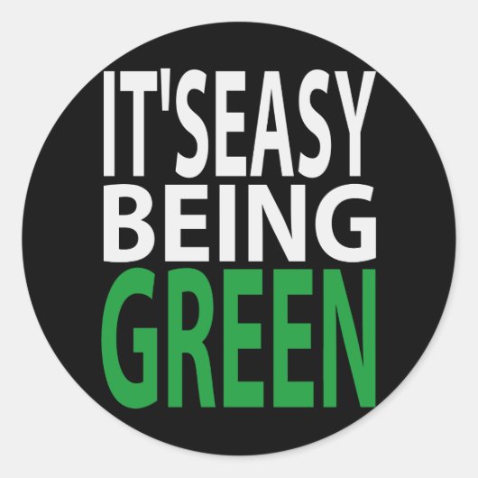 簡単が緑 ラウンドシール (正面)