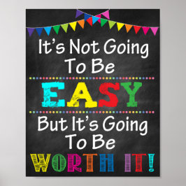 簡単ではないが、印刷可能な価値がある ポスター