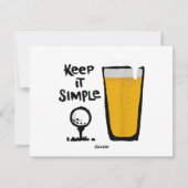 簡単で楽しいゴルフ Beer シーズンカード (裏面)