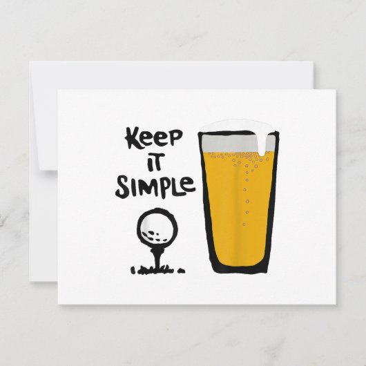 簡単で楽しいゴルフ Beer シーズンカード (正面)