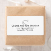 簡単とモノグラ読ム差出人住所ラベル ラベル (インサイチュ)