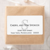 簡単とモノグラ読ム差出人住所ラベル ラベル (インサイチュ)