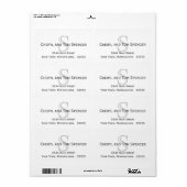 簡単とモノグラ読ム差出人住所ラベル ラベル (フルシート)