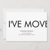 簡単なお知らせ 引っ越しました 新住所のお知らせ (正面)