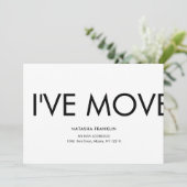 簡単なお知らせ 引っ越しました 新住所のお知らせ (スタンド正面)