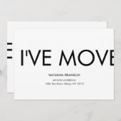 簡単なお知らせ 引っ越しました 新住所のお知らせ (正面/裏面)